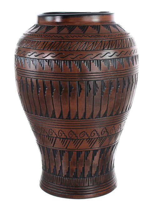 Hand Crafted Eagle Navajo Vase JX125881